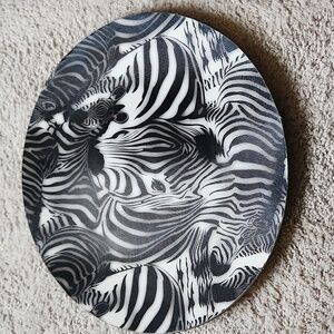 Decorative zebra dish